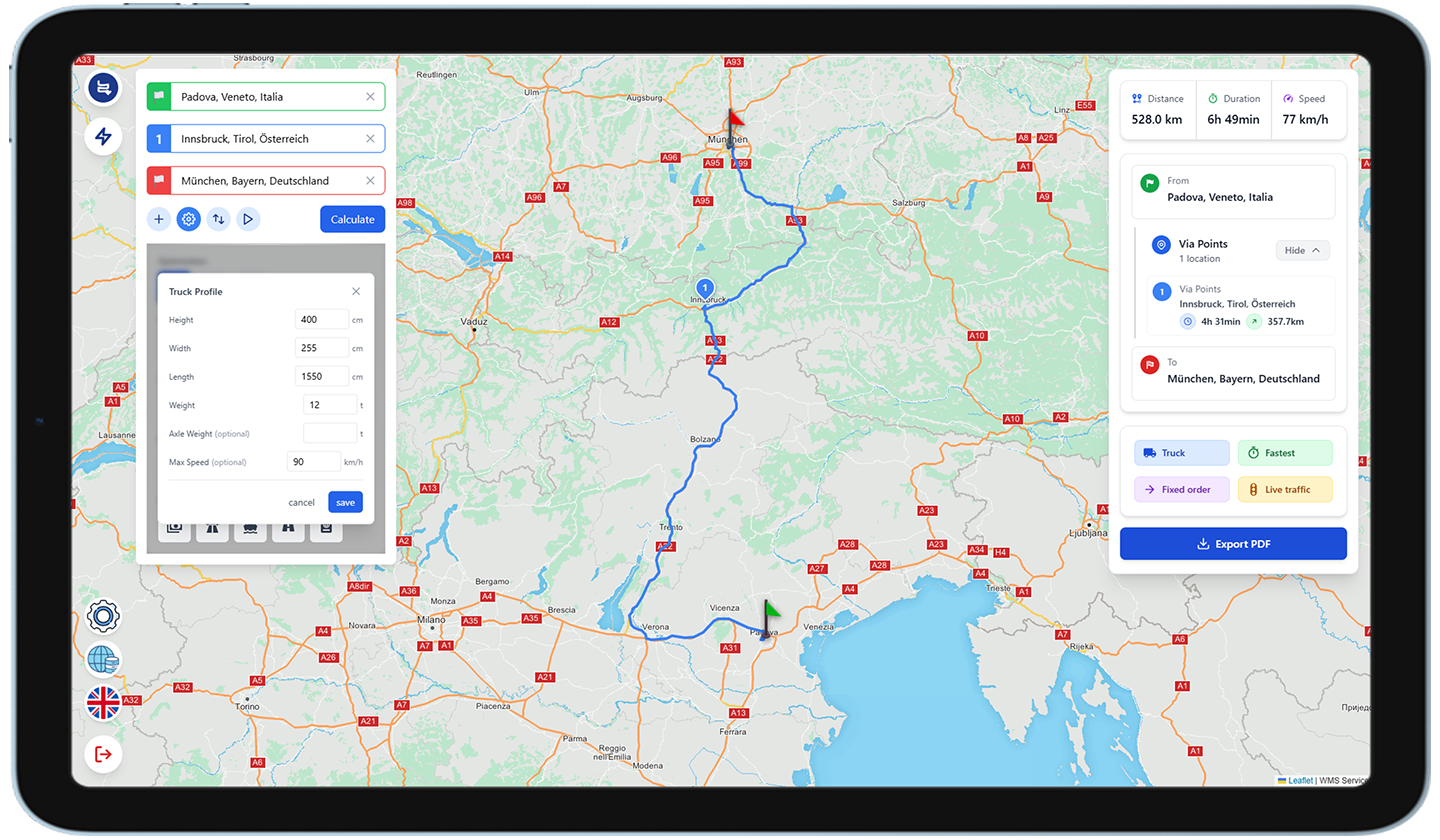 BeMap interactive map interface