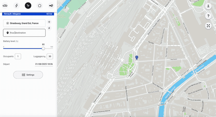 ev-Move smart routing animation
