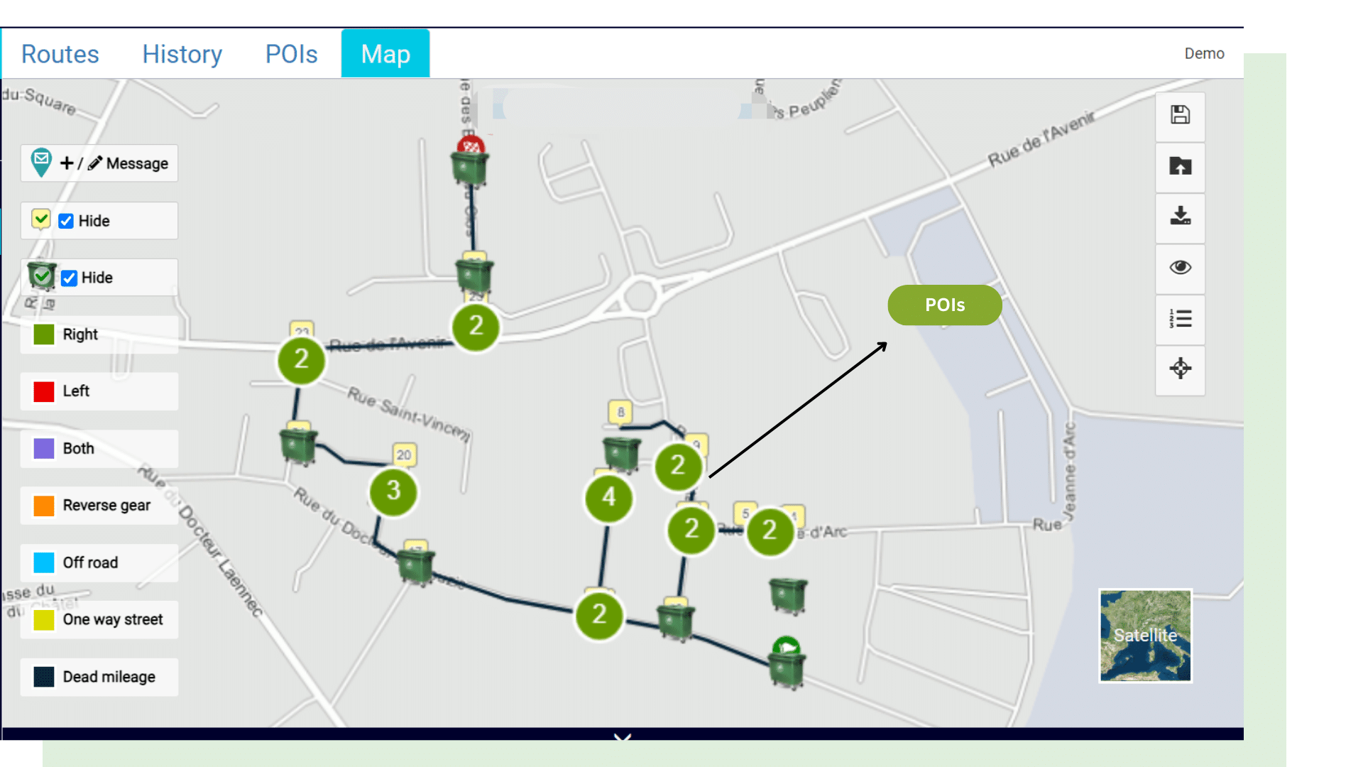 Import routes and POIs